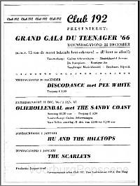 The Golden Earrings show announcement December 19, 1966 Scheveningen - Grand Gala du Teenager'66
